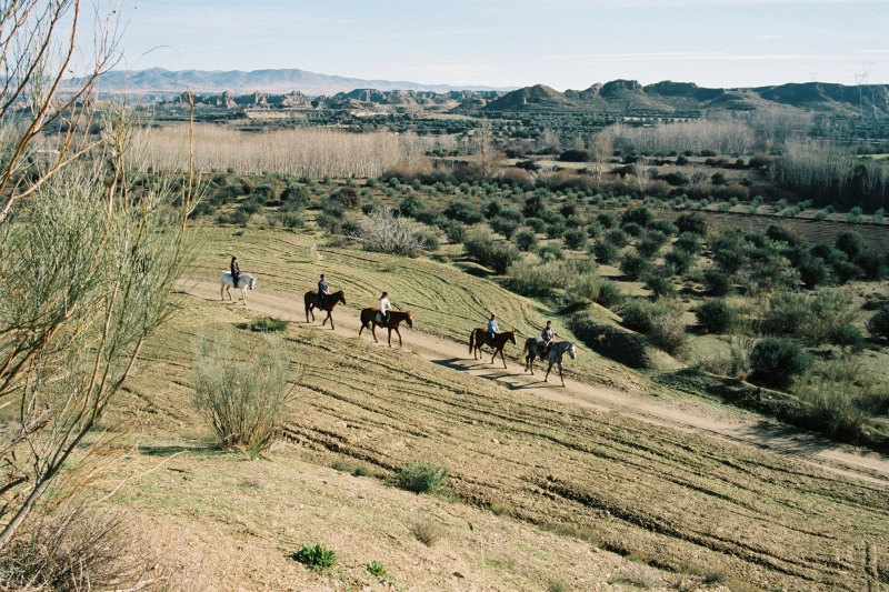 rando cheval en famille en Andalousie