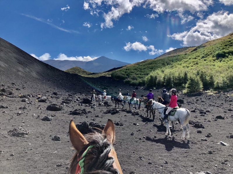 rando deux semaines à cheval Sicile