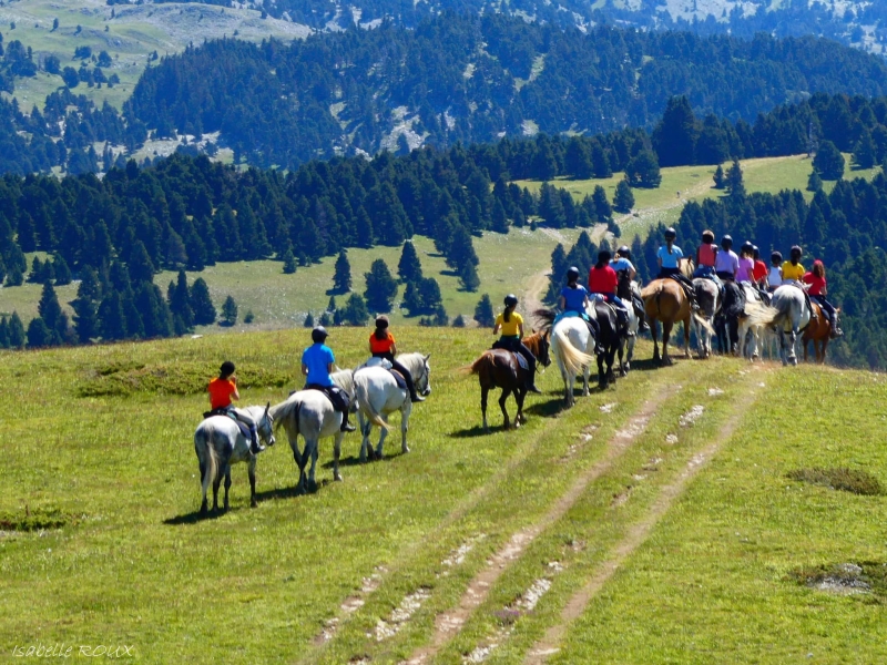 rando cheval enfant Vercors