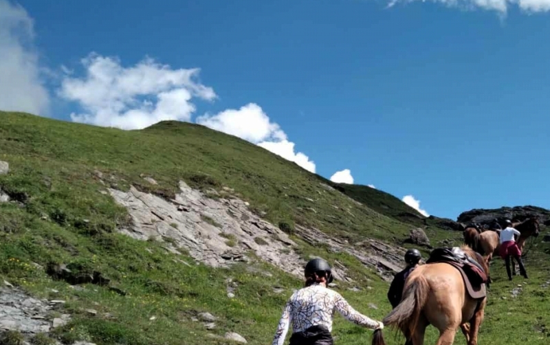 rando a cheval mont blanc