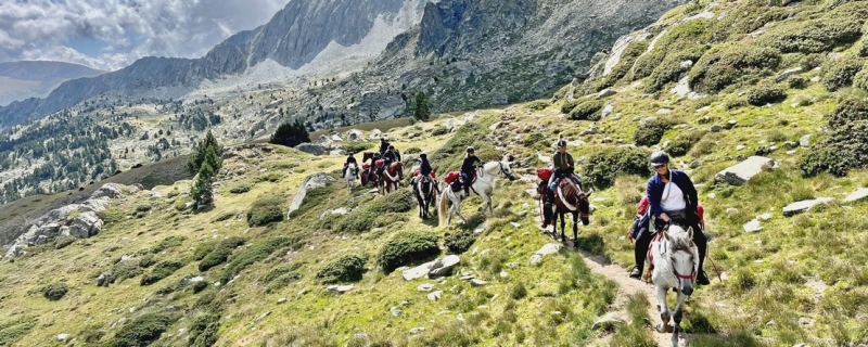 rando Pyrénées cheval