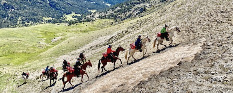 semaine rando cheval Pyrénées