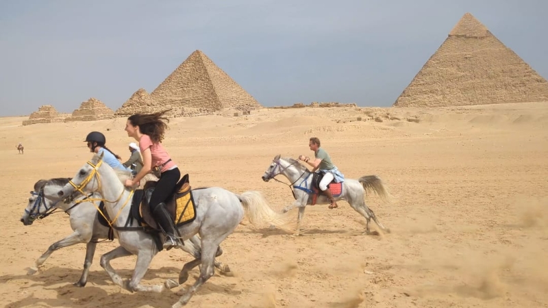 rando à cheval en Egypte