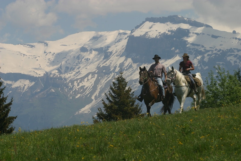 A cheval en Haute Savoie