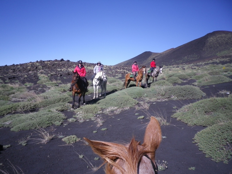 randonnee equestre Etna Sicile