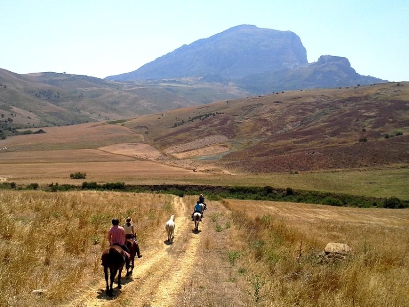 randonnee equestre en Sicile