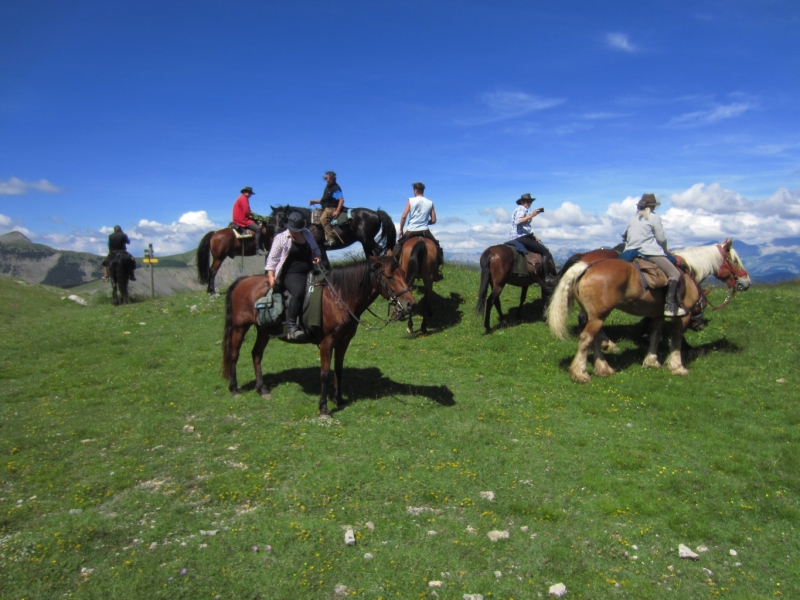 La route de napoléon à cheval