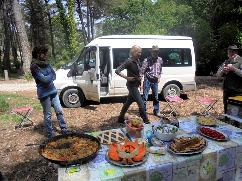 voyage à cheval à travers la Provence