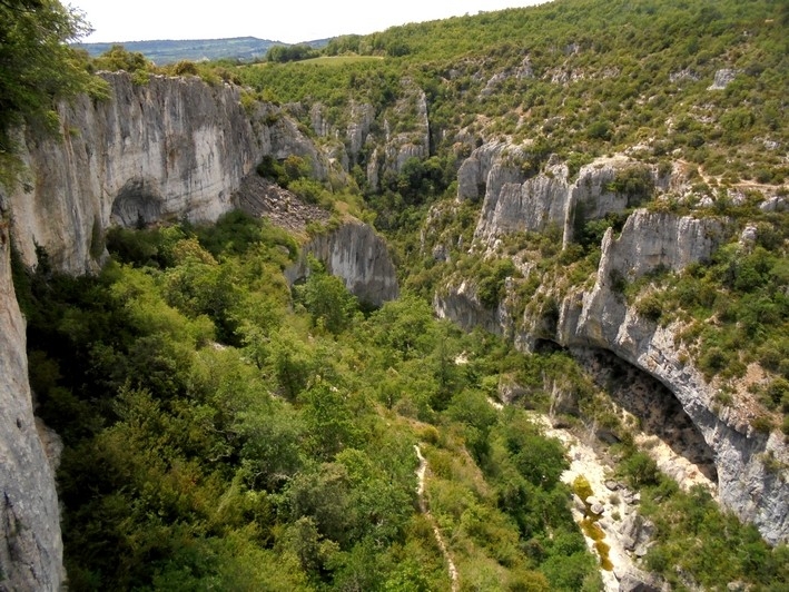 transhumance a cheval provence - gorges de l'Aiguebrun