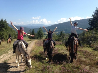 ​​rando à cheval adolescents Vercors