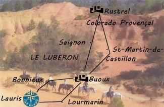rando à cheval Luberon