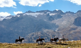rando à cheval en montagne