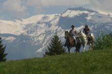 A cheval en Haute Savoie