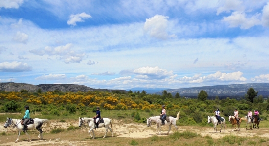 week end à cheval en Provence dans le Luberon